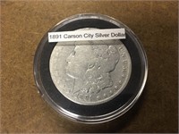 1891 Carson City Morgan Silver Dollar