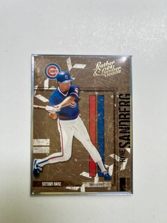 2004 Donruss Leather & Lumber #33 Ryne Sandberg