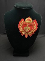 Gold Bullion Wire Hand Embroidered Blazer Badge