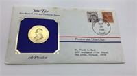 John Tyler Presidential Medals Cover Collection