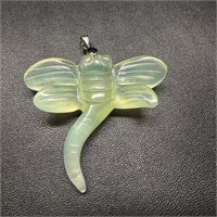 Jade Dragonfly Pendant