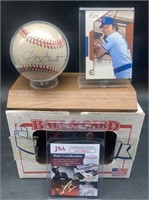 (I) Ron Santo signed baseball w/JSA certification