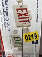 Led Exit Emergency Light Combo With Adjustable