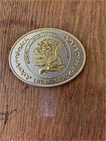 North America hunting club belt buckle