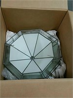 Box of leaded glass lamp shades