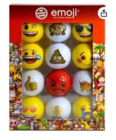 Emoji Official Novelty Fun Golf Balls Packs
