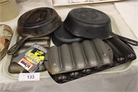 COLLECTION OF 6 PC CAST IRON