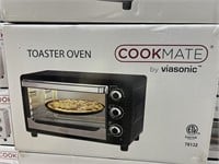 Brand New Cookmate 3 Knob Toaster Oven in Black
