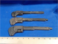 (3) Vintage FORD Monkey Wrenches