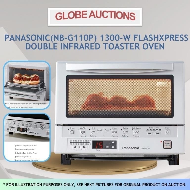 LOOKS NEW PANASONIC 1300-W TOASTER OVEN (MSP:$219)