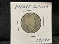 1909D Barber Quarter