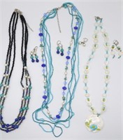 Beaded Stone & MOP Jewelry