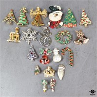 Christmas Brooches / 20 pc