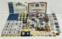 HUGE LOT OF COINS & CURRENCY