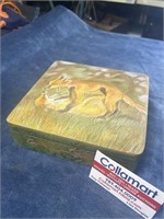 Wood Jewelry Box Fox wildlife Art Design