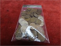 (100)Wheat Lincoln cents US Coins.