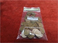 (100)Wheat Lincoln cents US Coins.