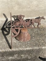 Horse & Buggy Iron Outdoor Decor