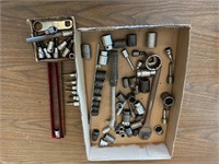 Assorted Sockets, Ratchet, Allen Sockets