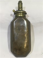 Early Sykes Angular Design Powder Flask – Etched