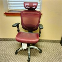 Red Mesh Office Chair                   (O# 49)