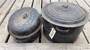 Granite ware roaster & canning pot