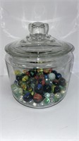 Candy jar w/ marbles