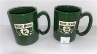 (2) White House 90 years mugs