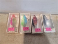 NEW 4 Fishing Lures Marked $6.99 Each