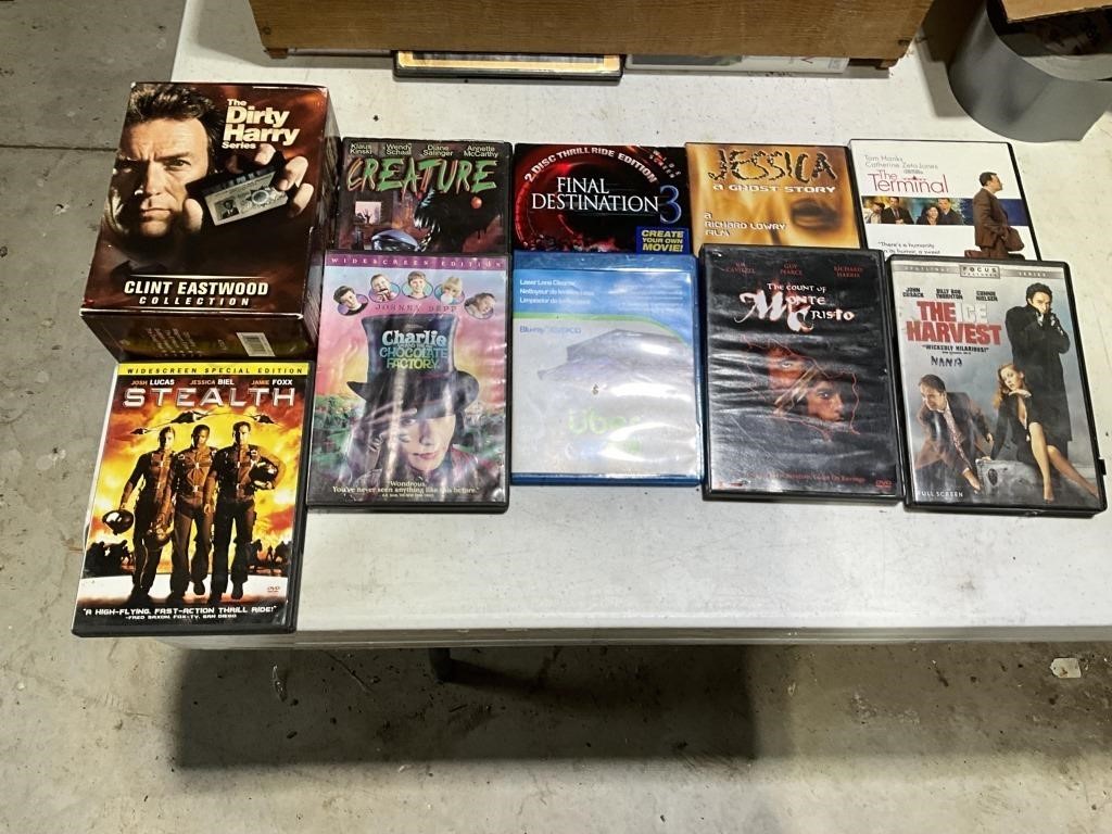 10 assorted movies