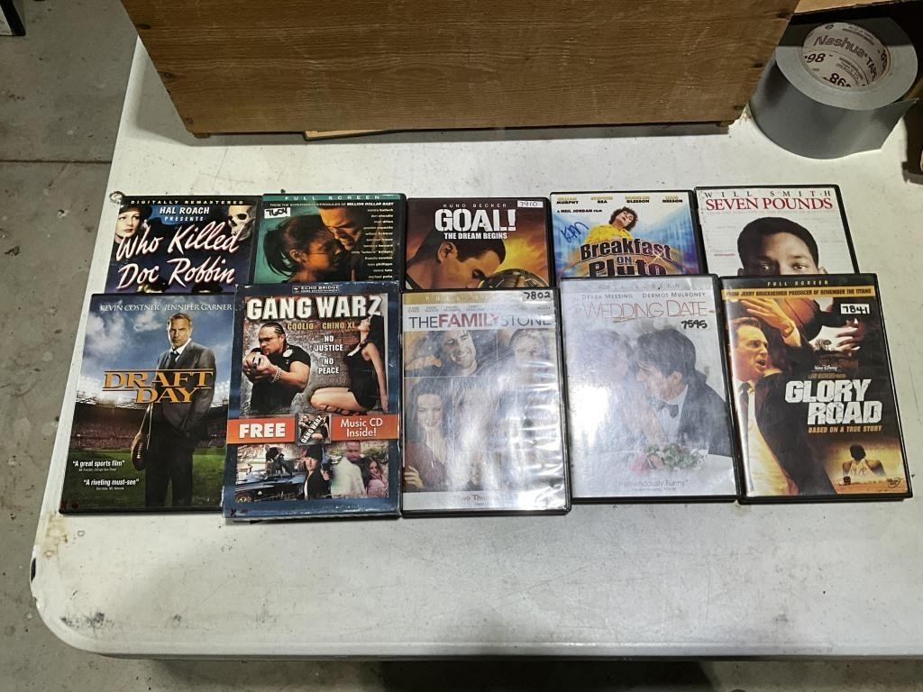 10 assorted movies