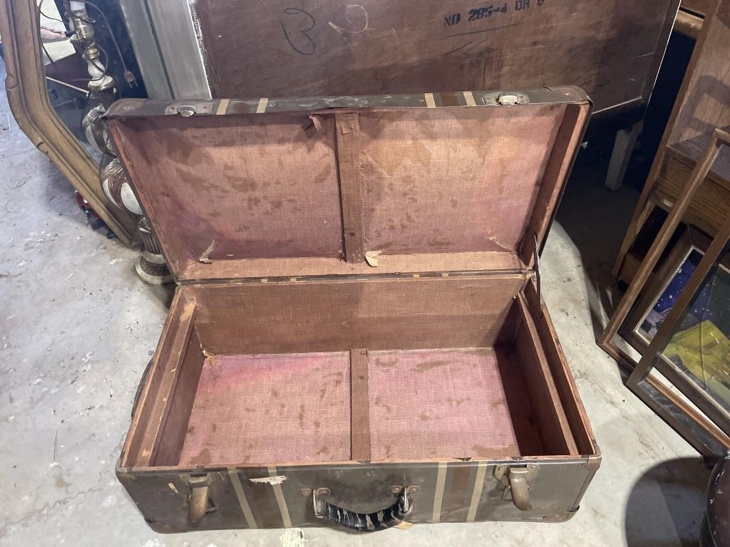 Vintage metal trunk