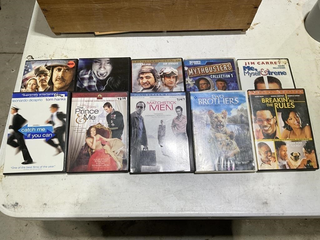 10 assorted movies