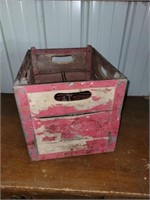 Antique Sealtest wood milk carrier crate #1