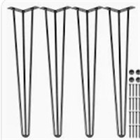 36 Inch Hairpin Table Legs Set Of 4, 3 Rods Heavy