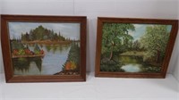 2 Oil Painted Pictures- one by Danica Volk and