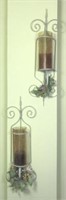 Iron Wall Sconce Candle Holders