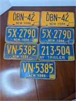New York License plate lot