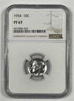 1954 Roosevelt Silver Dime Proof NGC PF67