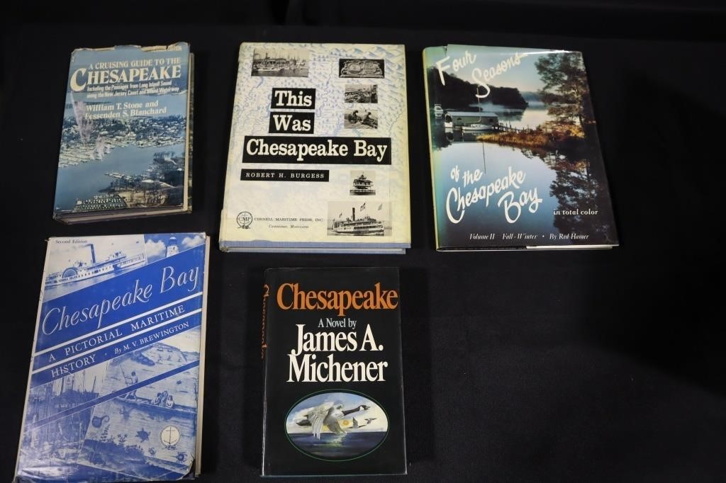 Chesapeake Bay book lot 5 hard cover books