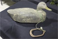 Black duck decoy with Herters weight