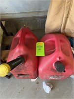 2- 5 gal gas cans