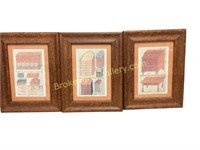 Three Colored Drawings, Furniture Objects