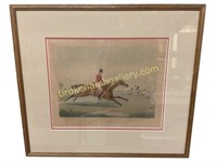 Hunt Scene Lithograph