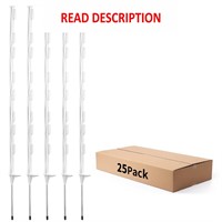 FENCE SHOCK 48Inch Step-in Fence Post  25 Pack