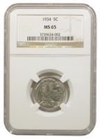 NGC MS-65 1934 Nickel