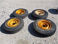 (4) 7-15LT 6 Hole Trailer Tires