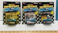 3 Vintage STP Racing Superstars Die Cast Cars w/
