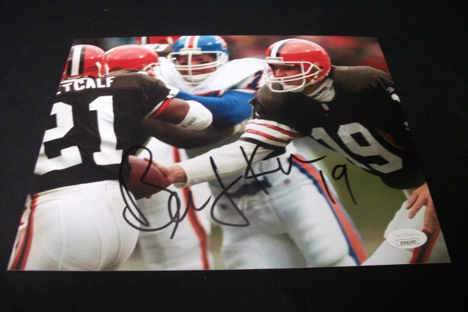 BROWNS BERNIE KOSAR SIGNED 8X10 PHOTO JSA