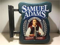 Samuel Adams Double Sided Lighted Flange Sign.